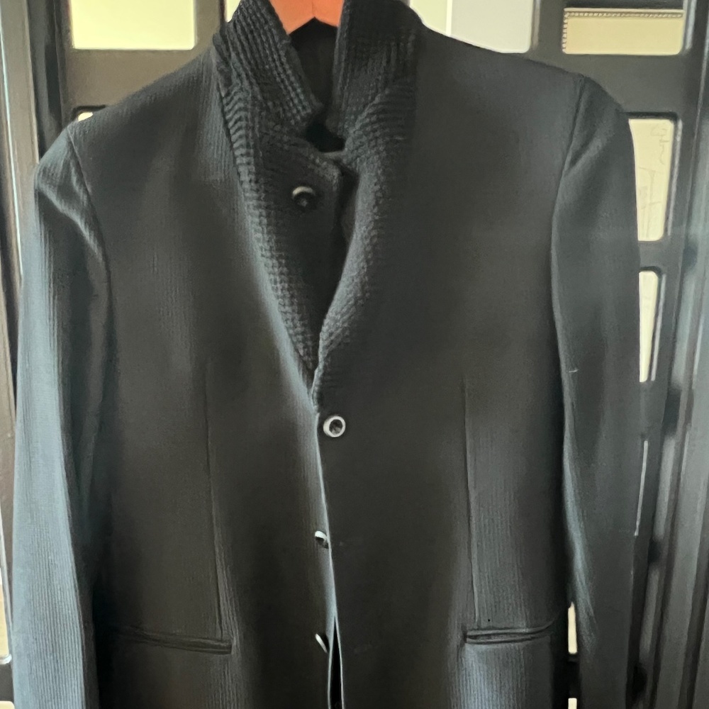 Emporio Armani MR "A" Line Knitted Wool Jacket